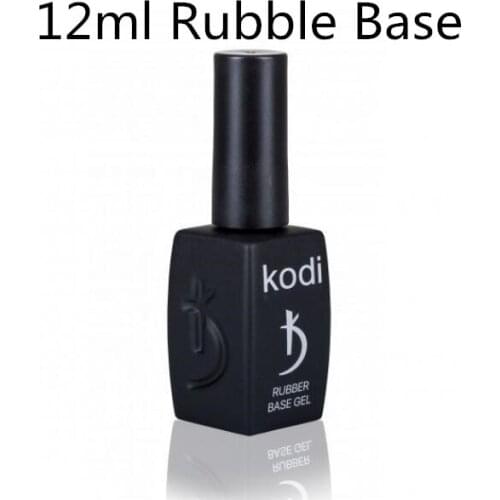 KODI GEL 12ML Rubber Base Coat Gel Varnish UV Nail Primer RUBBLE Top Prime Coat Hybrid Semi Permanent Colors Gel
