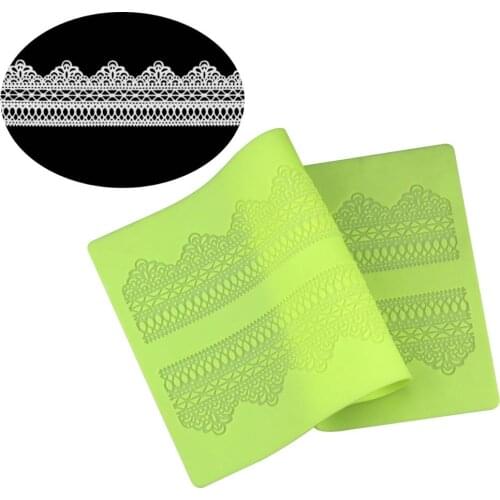 DIY Wedding cake design decorating tool silicone Lace Mat kitchen accessories for cake Silicone Mold fondant Embossing Mat