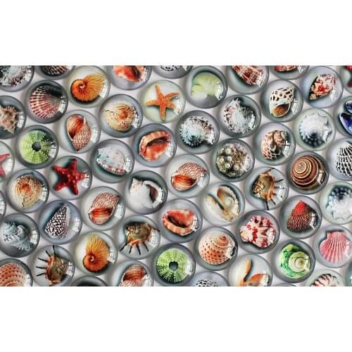 12mm Mixed Style Halobios Round Glass Cabochon Flatback Photo Dome Jewelry Finding Cameo Pendant Settings 50pcs/lot k05515