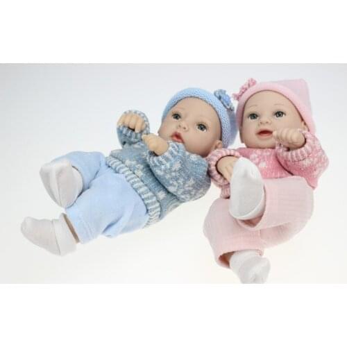 Little Girl Boy Shower Dolls Silicone Reborn Baby Doll Early Education Dolls Princess Simulation Toys Baby Sleeping Dolls 28CM