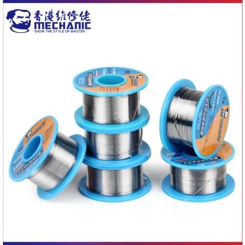 MECHANIC 0.2/0.3/0.4/0.5/0.6/0.8mm 183C Melting Solder Wire 63% Tin 37% Flux 1.0-3.0% Lead Rosin Core Tin-Lead Welding Cable