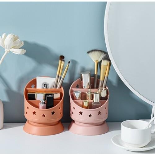 Multifunction Desk Storage Baskets 3 Compartments Pencil Cases Holder Makeup Brush Holder Household Office Desk Organizer Tools