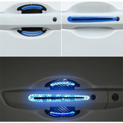 3D Car Door Handle Reflective Strips Warning Tape Door Handle Bowl Cover Sticker For Buick Regal Lacrosse Excelle GT/XT/GL8/ENCO