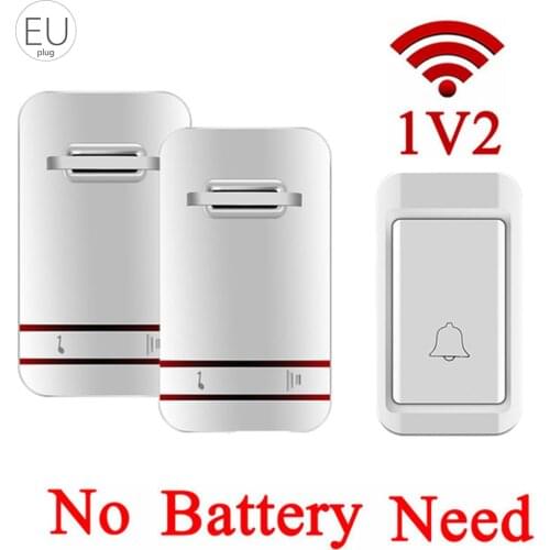 No battery required, avantek mini waterproof doorbell chime operation, smart home doorbell wireless doorbell is easy to install