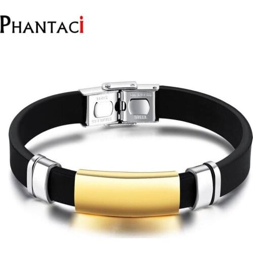 No fade Men Stainless Steel Bracelets & Bangles High Quality Leather Wrap Bracelet Mans Titanium Bracelet Wrist Band Jeweley