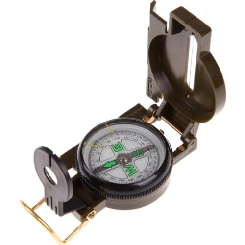 Portable Folding Lens Compass American Military Fashion Multifunction New Boat Compass Dashboard Dash Mount Outdoor tools