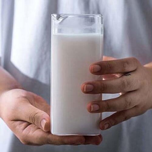 120ML/400ML Breif Transparent Glass Cup Rectangle Single Layer Insulated Tea Juice Cup Lead-free Milk Mug Office Water Cup