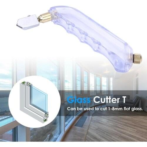 Grip 0iled Glass Cutter Tungsten Carbide Stained Tools for 1-15mm Cutting