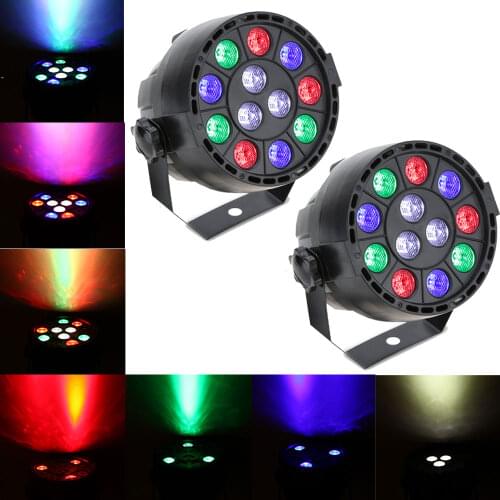 30W DJ Disco light DMX512 RGBW LED High Power Stage PAR Light Strobe 8 Channel Party Disco Show AC90-240V automatic party lights