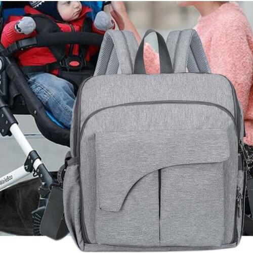 Baby Diaper Bag USB Large Capacity Waterproof Diaper Bag Baby Chair Mommy Maternity Travel Backpack Baby Stroller Storage Bag