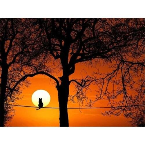 Scenery Landscape Pre-Printed 11CT Cross-Stitch Embroidery Complete Kit DMC Threads Needlework Handicraft Handiwork Adults