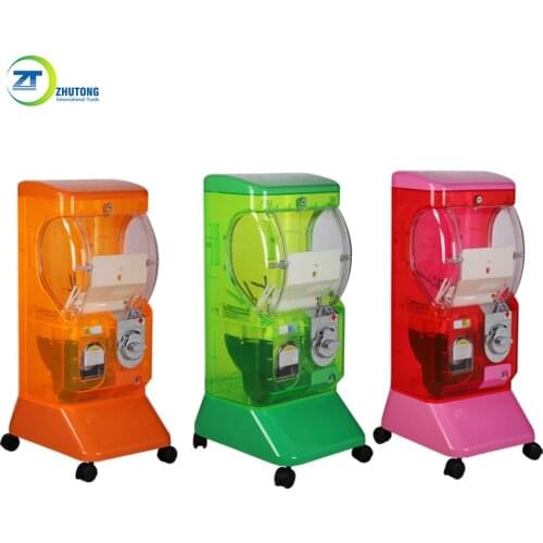 High quality Zhutong bouncy ball capsule gashapon capsule toy crystal vending machine