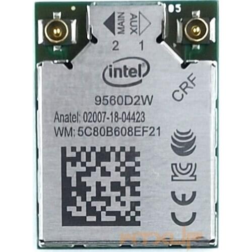 1.73Gbps For Intel Wireless AC 9560 9560D2W NGFF Key E Wifi Card 9560AC CNVi 802.11ac Bluetooth 5.0 Laptop for Windows 10