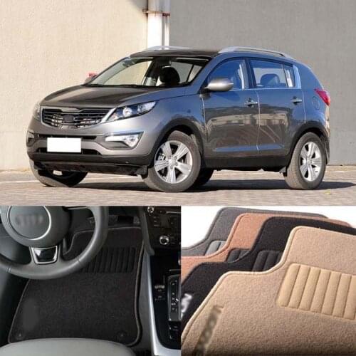 3pcs Premium Auto Fabric Nylon Anti-slip Floor Mats Carpet For KIA Sportage R 2011-2020