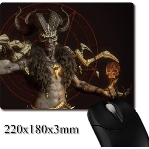 Barr Lord of Destruction CG printed Heavy weaving anti-slip rubber pad office mouse pad Coaster Party favor gifts 220x180x3mm