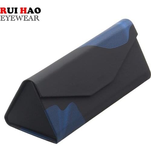 Unisex Eyeglasses Case Triangle box Foldable Glasses Box Optical Spectacles Case