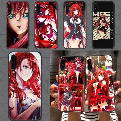 Rias Gremory High School DxD Phone case For Samsung Galaxy A 3 5 7 8 10 20 21 30 40 50 51 70 71 E S 2016 2018 4G black luxury