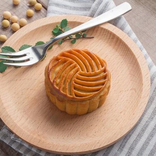 Wooden Snack Plate Round Cake Fruits Dish Room Dessert Service Tray Wood Sushi Board Party Tableware