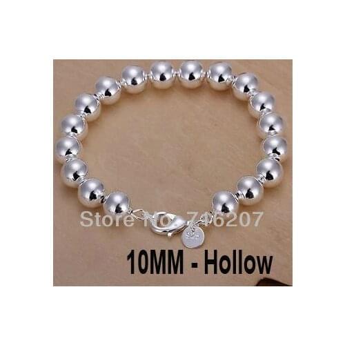H136-Hollow Free Shipping Silver Bracelet Fashion Jewelry Bracelet The 10M Fozhu Bracelet - Solid atda jkka