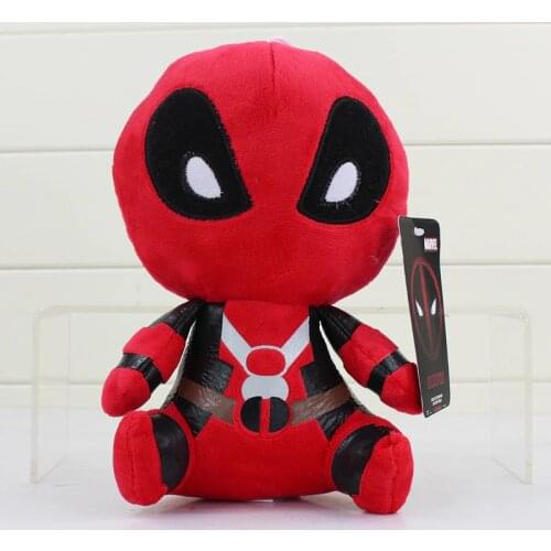20CM Deadpool Plush Doll Toy Q Version Wade Winston Wilson Brinquedos Gift for Kids
