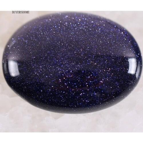 30x40MM Oval Fashion Jewelry Natural Blue Sandstone CAB Cabochon 1Pcs K1680