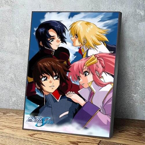 Home Decor Painting Canvas Gundam Seed Japan Anime Print Gift Poster Modern Wall Art Modular Picture Bedroom Background Frame