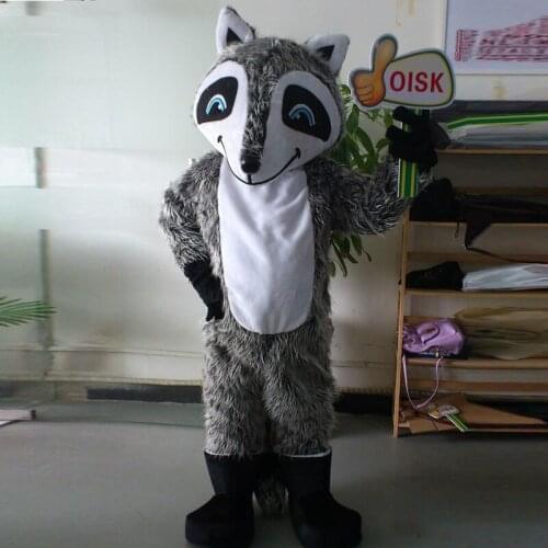 Ohlees Actual real Picture Racoon Procyon Lotor bear Mascot Costume Adult Size Outfit Plush Costumes Fancy Dress