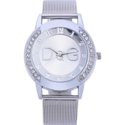 Quartz Movement High Quality Women Stainless Steel Mesh Ladies Watch Dropshipping Zegarek Damski Students Lovers Jellies Hot &50