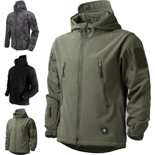 Mens Outdoor Soft Shell Fleece jacket Mens And Womens Windproof Waterproof Breathable And Thermal Three In One Youth Hooded