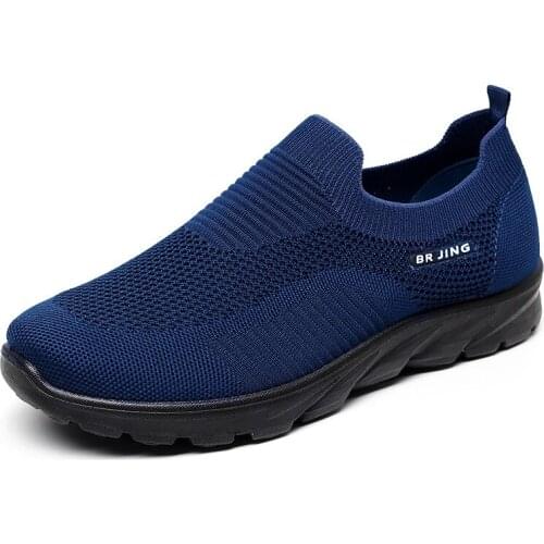Summer Breathable Mens Casual Shoes Mesh Breathable Man Casual Shoes Fashion Moccasins Lightweight Men Sneakers Hot Sale 38-48