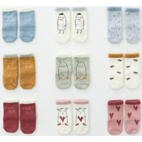 New 3Pairs/lot Infant Baby Socks Winter Autumn Baby Socks for Girls Cotton Newborn Baby Boy Socks Toddler Baby Boys Accessories