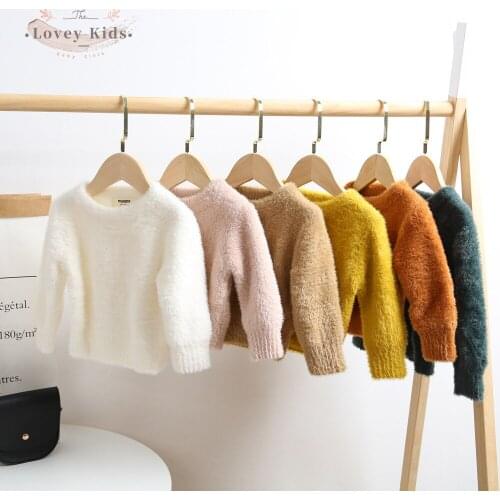 2020 Autumn Winter Warm Toddler Baby Girl Boy Sweater Pullover 0-3Year Long Sleeve Solid Pure Soft Newborn Sweater