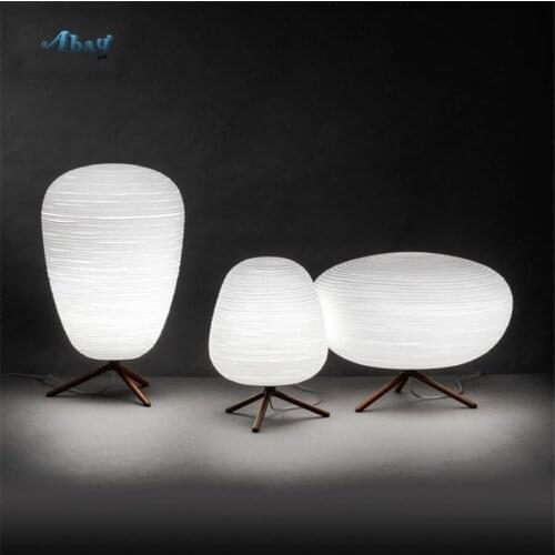 Postmodern spiral frosted glass Silkworm table lamp for living room office home deco bedroom bedside lamp study led desk light