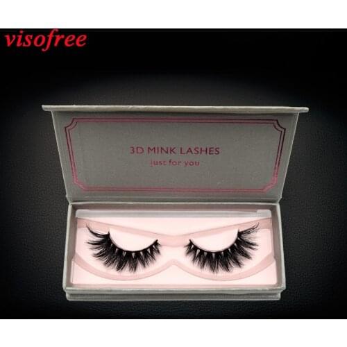 Visofree Eyelashes 3D Mink Lashes Handmade Crisscross High Volume False Eyelashes Full Strip Lashes Cruelty free Mink Lashes
