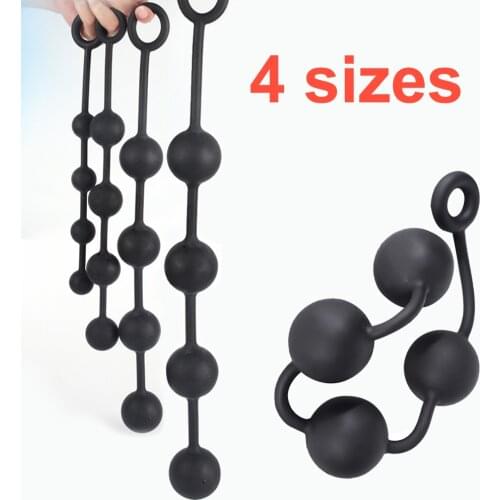 Silicone Big Anal Beads Balls Butt Plug Vaginal Balls Erotic Sex Toys for Women Anus Masturbator Anus Dilator Prostate Massager