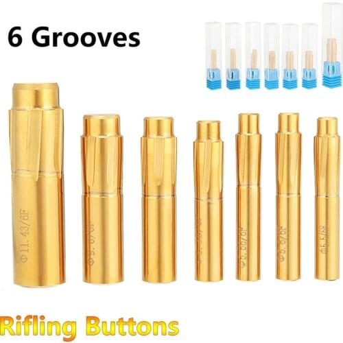 6 Flutes Grooves Spiral Reamer 5.5-11.43mm Push Rifling Button Chamber Helical Machin Break Tool Accessories Machine Reamer
