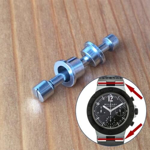 Steel screwtube for BVLGARI Diagono 38mm AC38 automatic watch parts tools