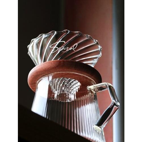 V60 Cups Filter Cup Hand Brewed Glass Filter Cups Sets Thickened Drip Filter Coffee Accessories Filtro Cafe Coffeeware EI50CP