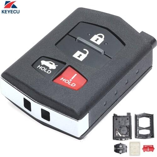 KEYECU Replacement Remote Flip Car Key Shell Case Fob 3+1 Button for Mazda 3 6 MX-5 Miata 2006-2015 (Shell Only)