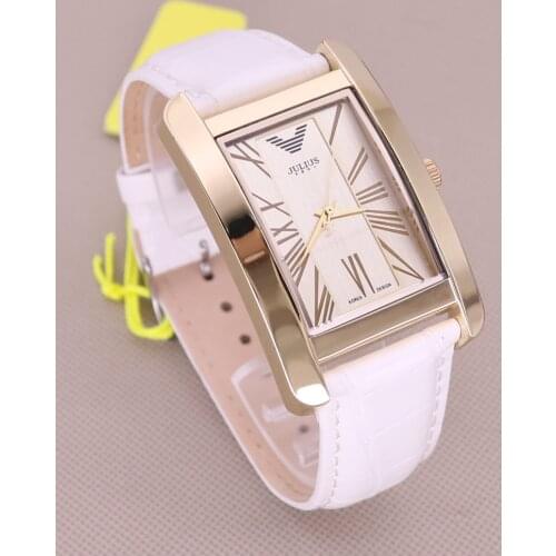 Top Julius Mens Homme Wrist Watch Elegant Simple Fashion Hours Dress Bracelet Leather School Boy Birthday Fathers Gift