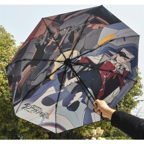 1pcs Anime Cartoon DARLING in the FRANXX 02 Printed Umbrella Sun Rain Sunshade Umbrella Cosplay Prop Decor Boy Girl Gift