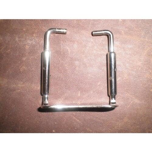 10 PCs Violin parts silver color chin rest clamp for 4/4