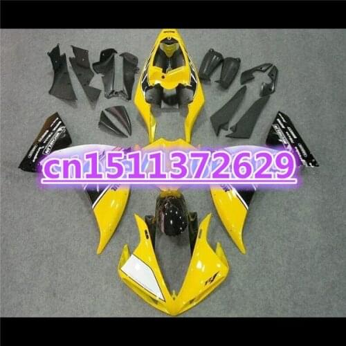 100%Fits Fairing kit for YZF R1 09 10 11 yellow black YZF-R1 09-11 YZF1000 R1 09 10 11 YZF R1 2009 2010 2011 Body Kits-D D