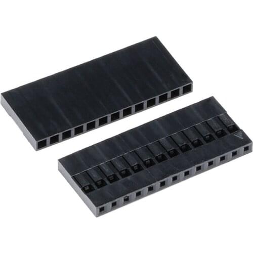 200pcs DuPont head 2.54 DuPont plastic shell plug 2.54mm 2/3/4/5/6/7/8/10/12/16/20P connector