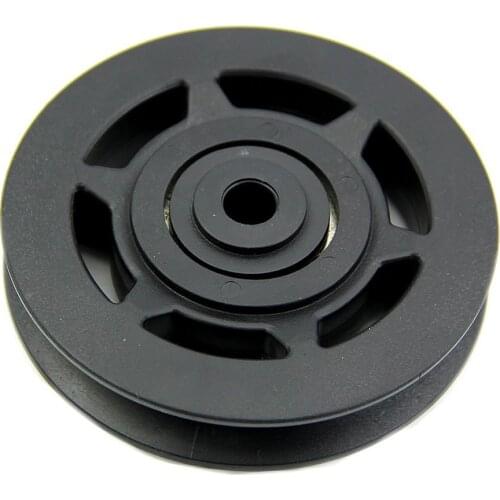 95mm Black Bearing Pulley Wheel Cable Gym Equipment Part Wearproof