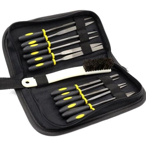 15PCS/Set Diamond File, Multipurpose Needle File with Brush, Suitable for Metal Sanding, Sanding, Jewelers, Hobby, Wood
