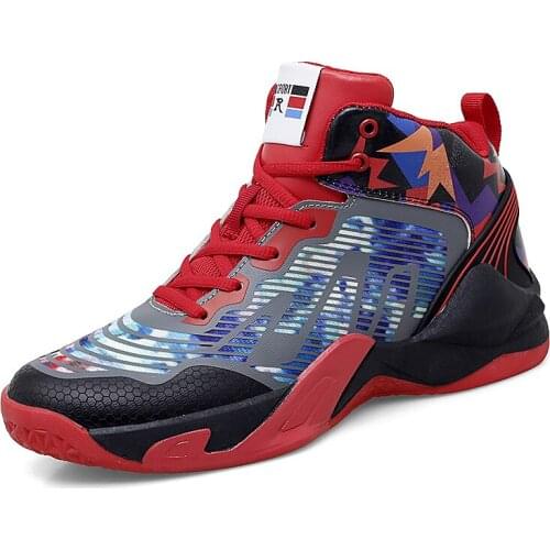 New Spring Basketball Shoes Men Sneakers Children Basket Shoes High Top Anti-slip Sports Flat Trainers Women Retro Gym Footwear