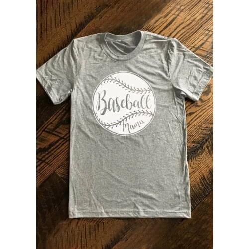 Baseball Mama O-Neck Short Sleeve T-Shirt Fast delivery women fashion mom shirt kawaii graphic tees camisetas tumblr trend tops