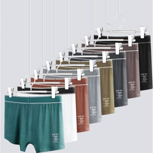Single pack mens modal boxer underwear mens inside file pant head boxer underwear