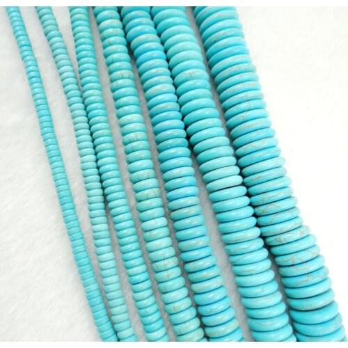 4.6.8.10.12.14MM Natural stone Turquoises Beads DIY Beads For Bracelet Necklace Jewelry Making Wholesale T1